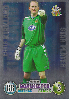 Chris Kirkland Wigan Athletic 2007/08 Topps Match Attax Star player #359